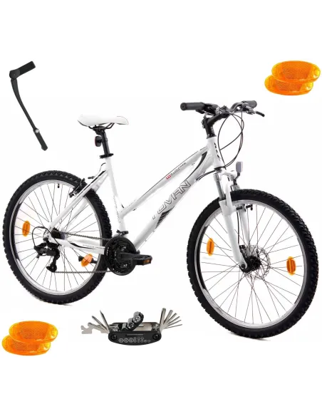 Rower Górski Damski MTB Koła 26 Aluminium Shimano Lekki Młodzieżowy Tarcze