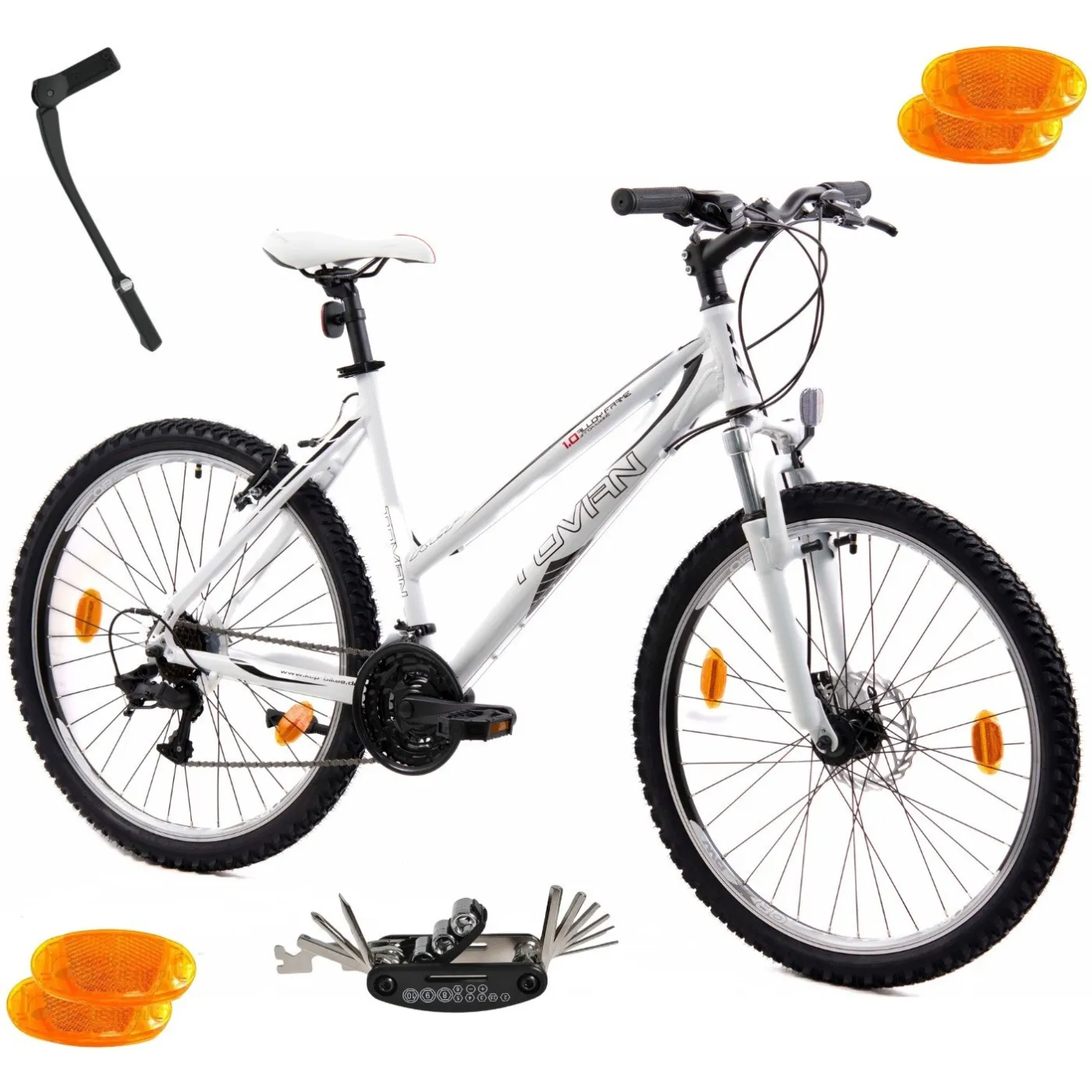 Rower Górski Damski MTB Koła 26 Aluminium Shimano Lekki Młodzieżowy Tarcze