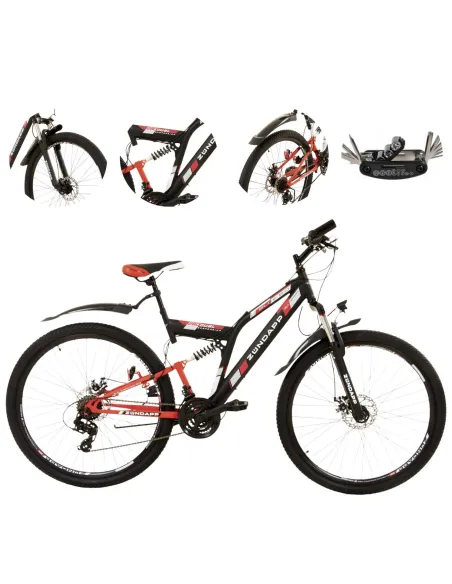 Męski Damski Rower Górski 27,5 Oświetlenie Hamulce Tarczowe MTB Stal Góral
