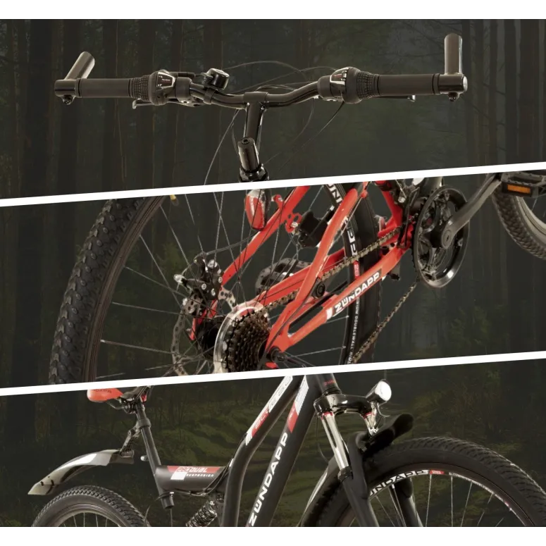 Męski Damski Rower Górski 27,5 Oświetlenie Hamulce Tarczowe MTB Stal Góral