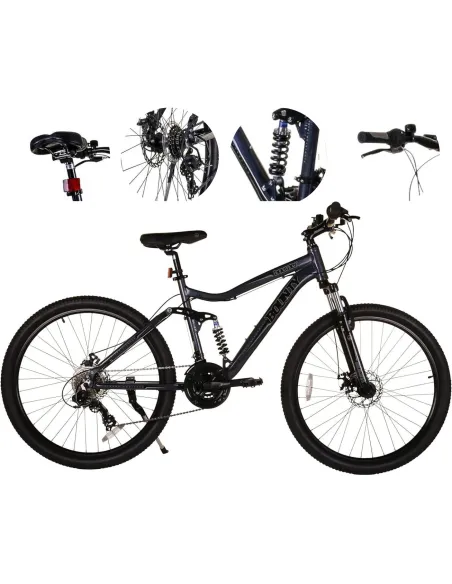 Rower Górski 27,5 Góral MTB Tarcze Amory ALU 18 biegów Stopka Uniseks