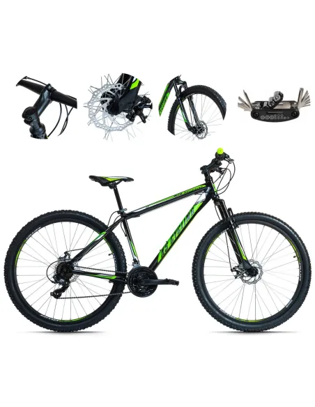 Rower Górski MTB Damski Męski Hardtail 29" RevoShift Tarcze Dzwonek Góral