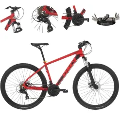 Rower Górski MTB 29 Aluminium Hardtail Amortyzacja Cyngle Odblaski Tarcze 