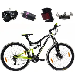 Rower Górski MTB 29" Tarcze V-brake Uniwersalny 21-biegów Pełna Amortyzacja