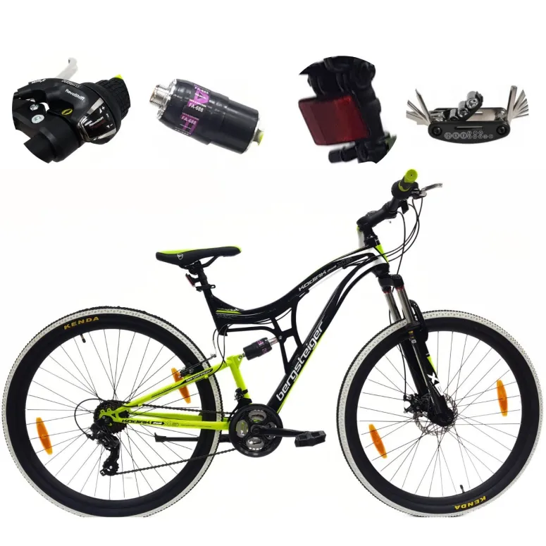 Rower Górski MTB 29" Tarcze V-brake Uniwersalny 21-biegów Pełna Amortyzacja