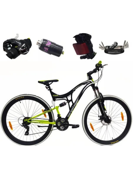 Rower Górski MTB 29" Tarcze V-brake Uniwersalny 21-biegów Pełna Amortyzacja