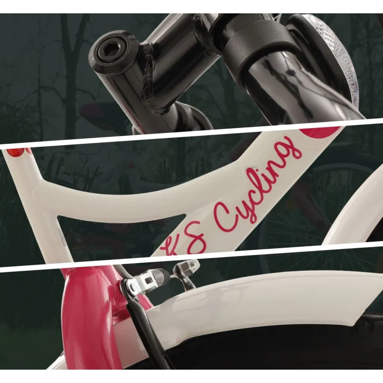 Dziewczęcy Rower Miejski Dziecięcy 20 Kontra 5+ Bagażnik Dzwonek Błotniki