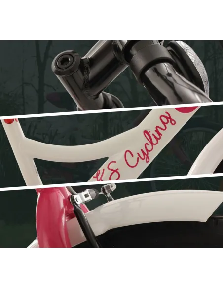 Dziewczęcy Rower Miejski Dziecięcy 20 Kontra 5+ Bagażnik Dzwonek Błotniki