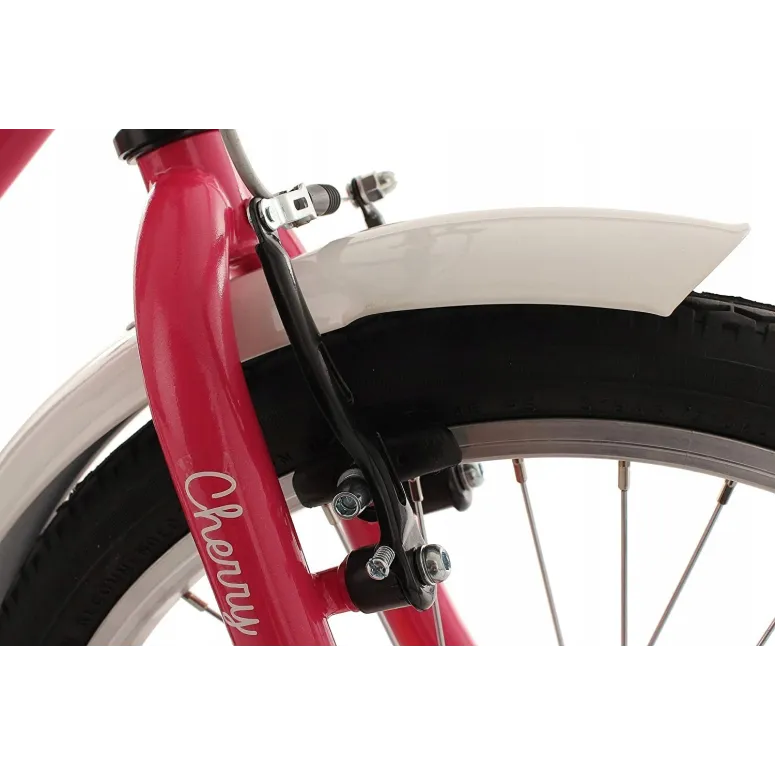 Dziewczęcy Rower Miejski Dziecięcy 20 Kontra 5+ Bagażnik Dzwonek Błotniki