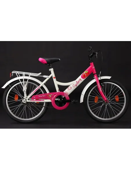 Dziewczęcy Rower Miejski Dziecięcy 20 Kontra 5+ Bagażnik Dzwonek Błotniki