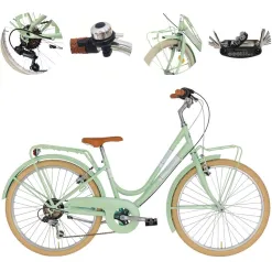 Rower Dziewczęcy Miejski 20 Dziecięcy Revo Bagażnik Dzwonek Odblaski Osłona