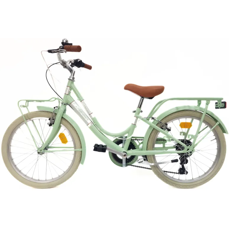 Rower Dziewczęcy Miejski 20 Dziecięcy Revo Bagażnik Dzwonek Odblaski Osłona