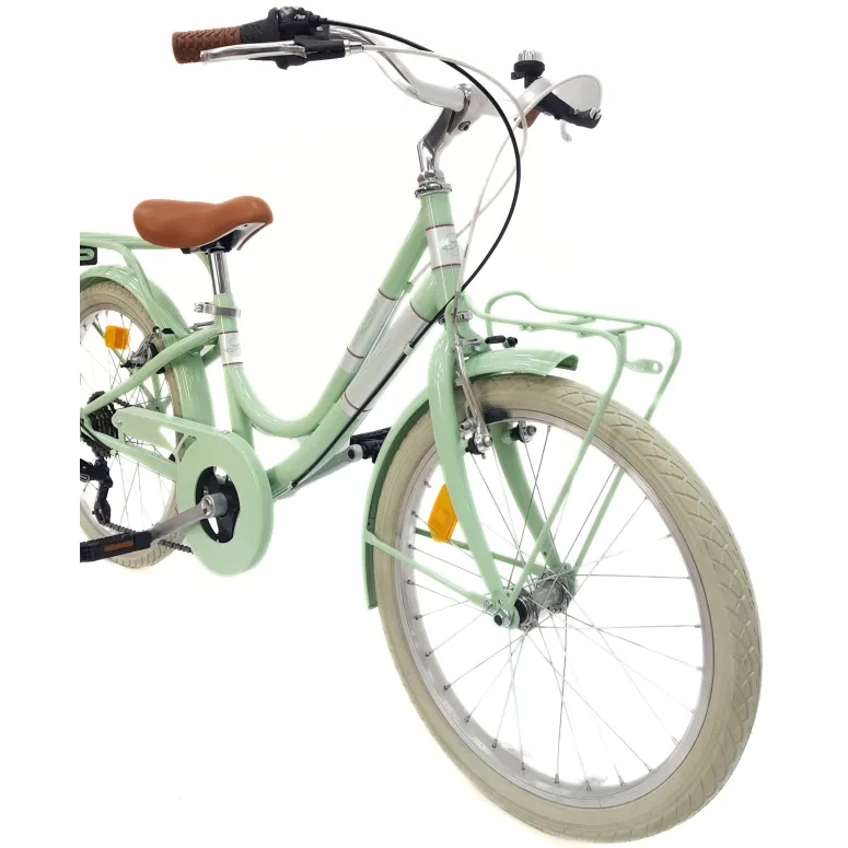 Rower Dziewczęcy Miejski 20 Dziecięcy Revo Bagażnik Dzwonek Odblaski Osłona