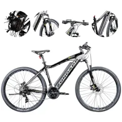 Rower Elektryczny Górski 27,5 Tarcze Mechaniczne ALU MTB 11,6 Ah