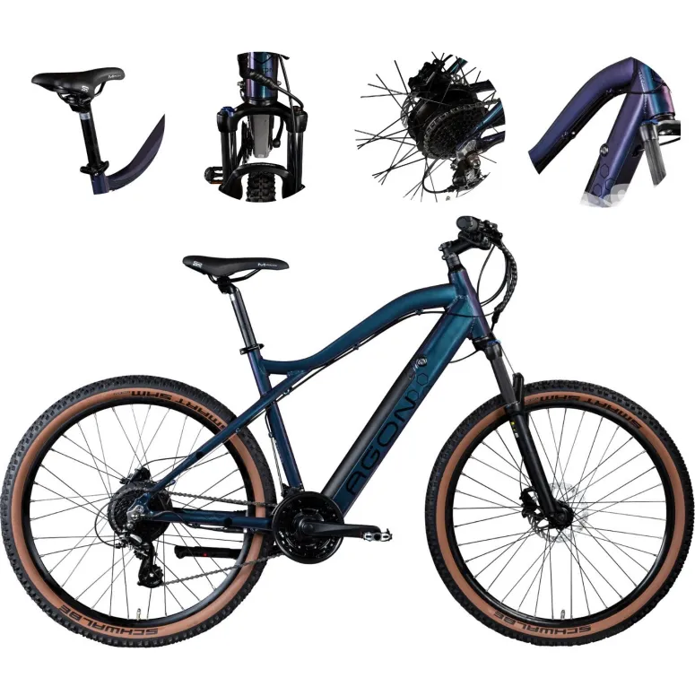 Rower Elektryczny Górski MTB 27,5" 250W Altus Hydraulika Cyngle Stopka