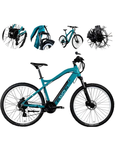 Rower Elektryczny Górski MTB 27,5" 250W Altus Hydraulika Cyngle Stopka