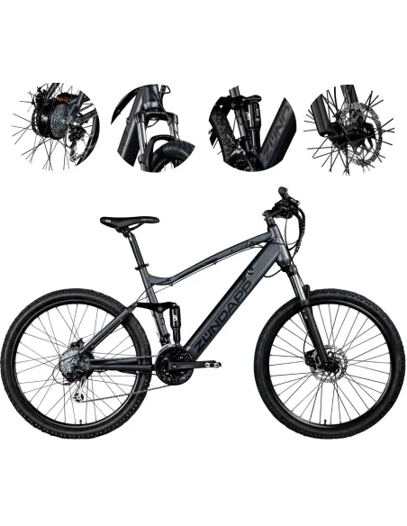Górski Rower Elektryczny 27,5 MTB Alu Full Wspomaganie Alivio Tarcze Cyngle