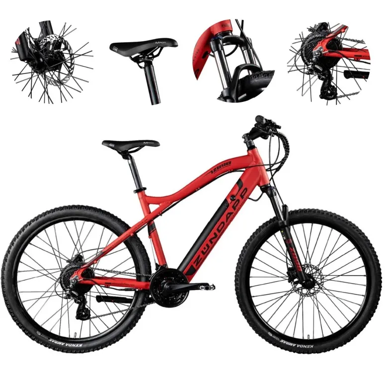 Rower Elektryczny Górski MTB 27,5" Damski Męski 250W Shimano Hydraulika