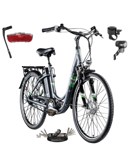 Elektryczny Rower Miejski 28 Shimano Nexus 7 ALU V-Brake Bagażnik Światła