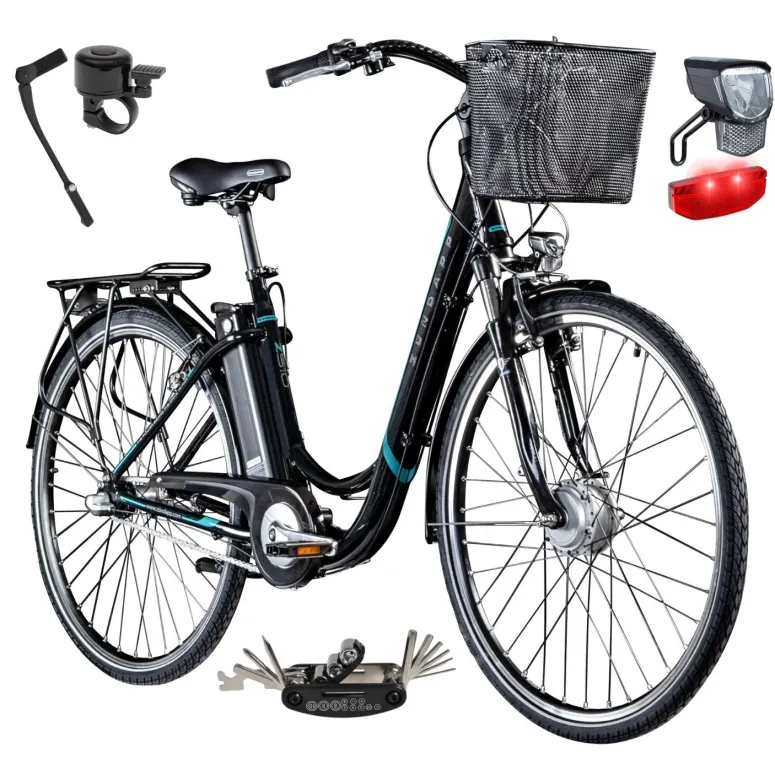 Rower Elektryczny Miejski 28" Alu Nexus 25km/h 250W Męski Damski Światła