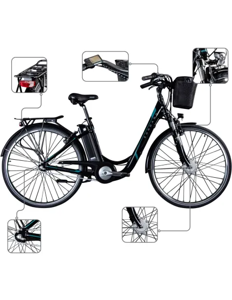 Rower Elektryczny Miejski 28" Alu Nexus 25km/h 250W Męski Damski Światła