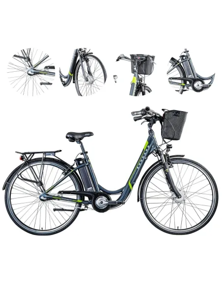 Rower Elektryczny Miejski 28 Wspomaganie 250 W Nexus 3 Damski Męski 10,4 Ah