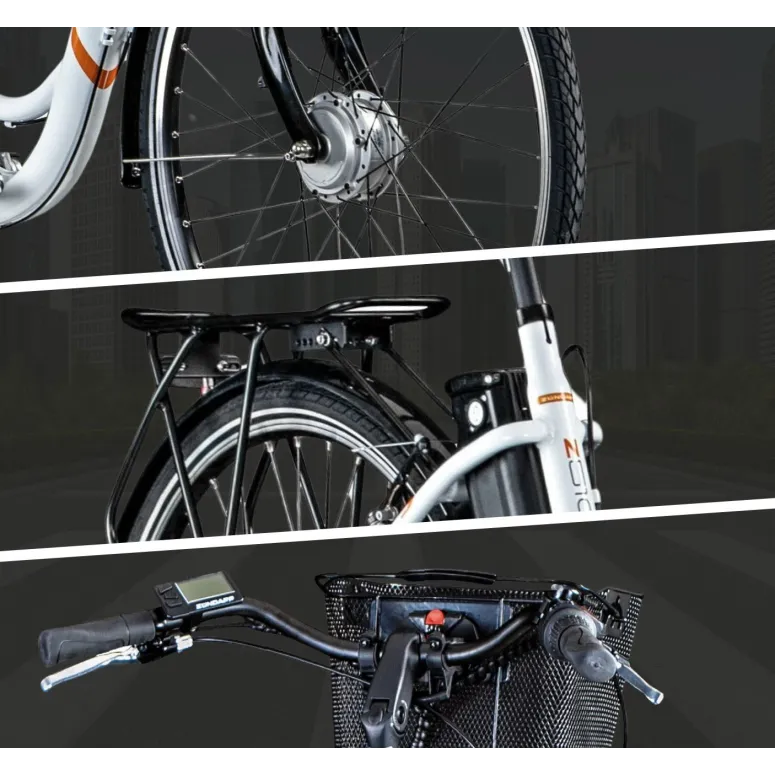 Rower Elektryczny Miejski 28 Nexus 7 Wspomaganie 5 Trybów Aluminiowy 110 km