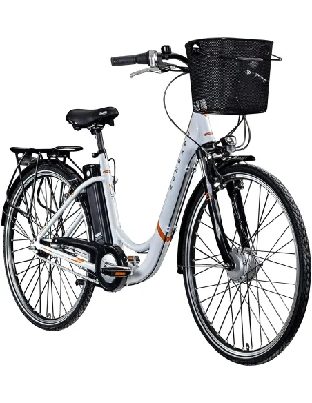 Rower Elektryczny Miejski 28 Nexus 7 Wspomaganie 5 Trybów Aluminiowy 110 km