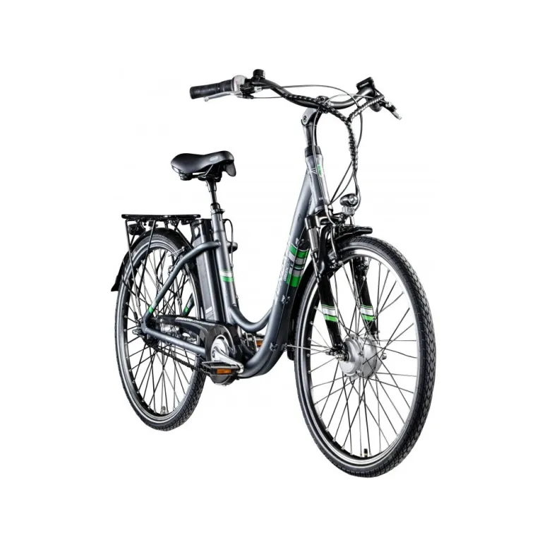 Elektryczny Rower Miejski 26 ALU Nexus 7 biegów ALU Kontra Bagażnik Światła