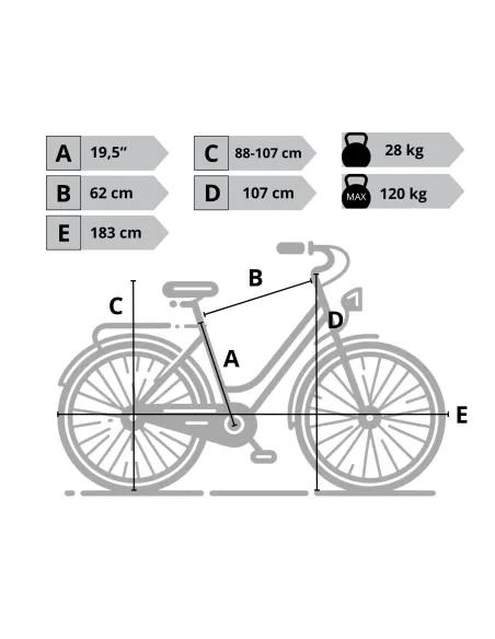 Rower Elektryczny Miejski 28" Nexus 7 ALU 130 km Dzwonek Stopka Oświetlenie
