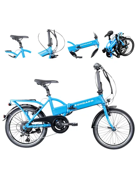 Elektryczny Rower Miejski 20 Składany ALU 250 W Składak Stopka Damski Męski