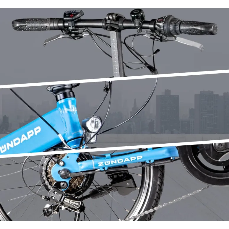 Elektryczny Rower Miejski 20 Składany ALU 250 W Składak Stopka Damski Męski