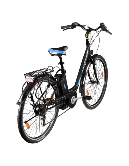 Elektryczny Rower Miejski 28 Wspomaganie 250 W 10Ah Revo Błotniki Dzwonek