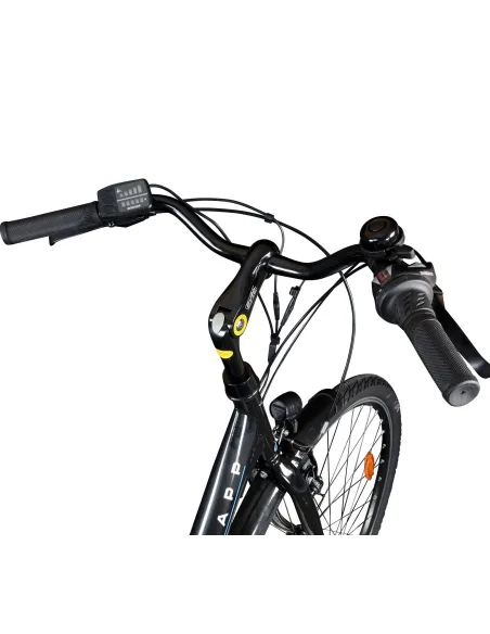 Elektryczny Rower Miejski 28 Wspomaganie 250 W 10Ah Revo Błotniki Dzwonek