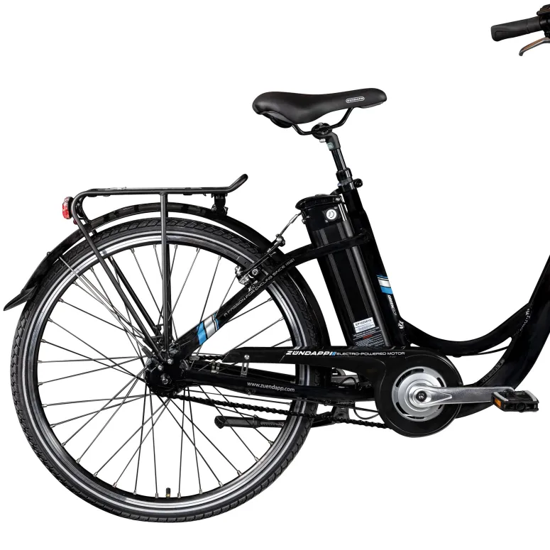 Rower Elektryczny Damski Miejski 28 SHIMANO Nexus 7 Bagażnik 250 W 10.4 Ah