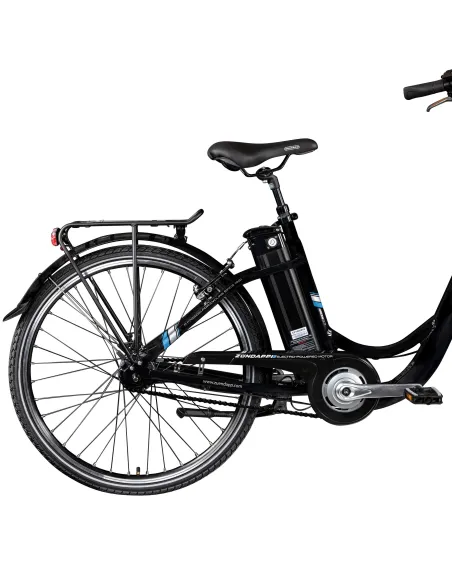 Rower Elektryczny Damski Miejski 28 SHIMANO Nexus 7 Bagażnik 250 W 10.4 Ah