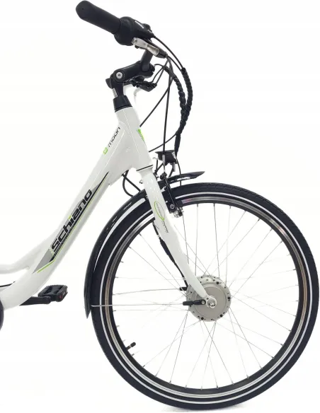 Elektryczny Rower Miejski 26 Revo Wspomaganie V-Brake Alu Bagażnik Światła