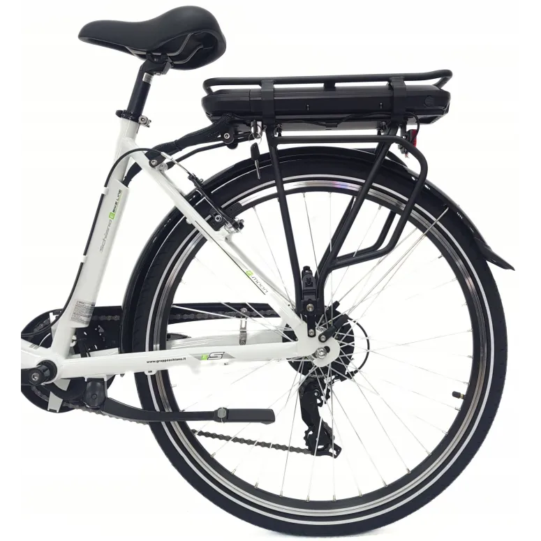 Elektryczny Rower Miejski 26 Revo Wspomaganie V-Brake Alu Bagażnik Światła