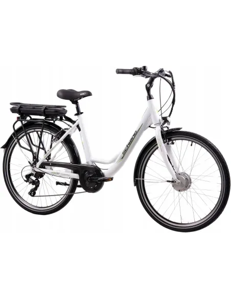 Elektryczny Rower Miejski 26 Revo Wspomaganie V-Brake Alu Bagażnik Światła