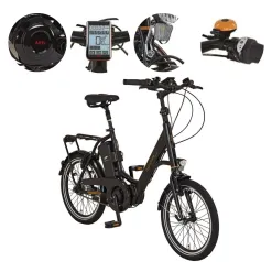 Rower Elektryczny Miejski 20" Alu Hydraulika Nexus Dzwonek Błotniki Światła