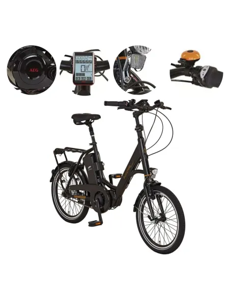 Rower Elektryczny Miejski 20" Alu Hydraulika Nexus Dzwonek Błotniki Światła