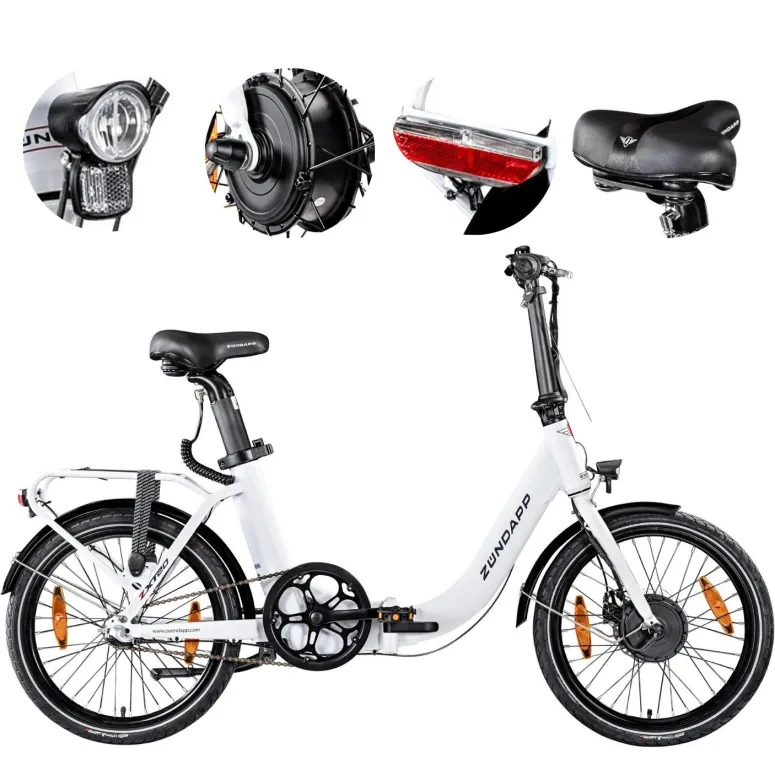 Rower Elektryczny Miejski 20" Alu Shimano Nexus Składak Składany 250W Świat