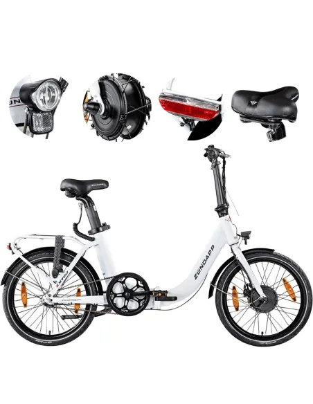 Rower Elektryczny Miejski 20" Alu Shimano Nexus Składak Składany 250W Świat