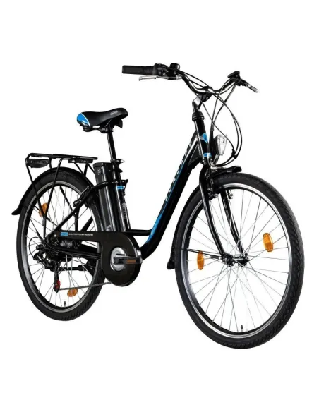 Rower Elektryczny Miejski Damski 28" Stal V-brake Revo Światła Dzwonek