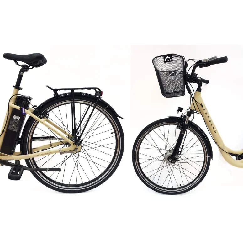 Rower Elektryczny Damski 28" Alu V-brake Nexus Dzwonek Światła Koszyk