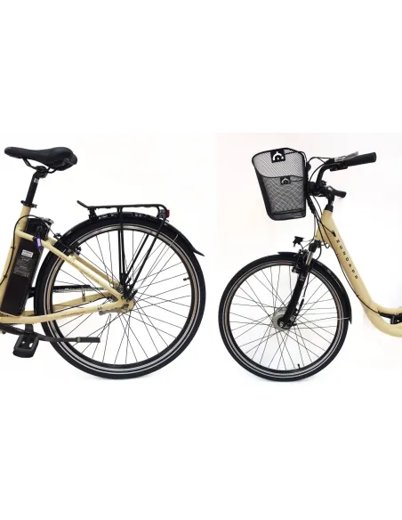 Rower Elektryczny Damski 28" Alu V-brake Nexus Dzwonek Światła Koszyk