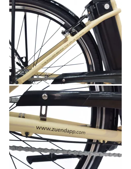 Rower Elektryczny Damski 28" Alu V-brake Nexus Dzwonek Światła Koszyk