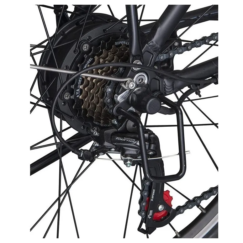 Rower Elektryczny Miejski 26" Alu 25km/h Uniseks 250W V-brake 7-biegów