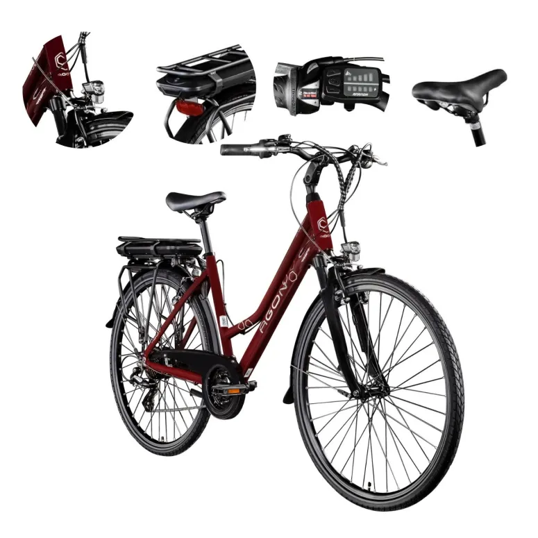 Rower Elektryczny Trekkingowy 28" Damski Altus Revo 250W 25km/h Światła