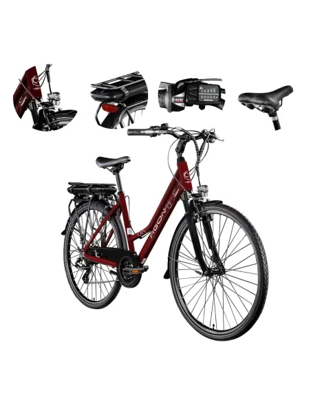 Rower Elektryczny Trekkingowy 28" Damski Altus Revo 250W 25km/h Światła